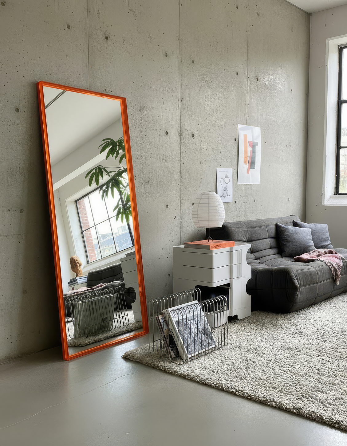 Mirror with acrylic edge - Sapphire Pink inspiration 1